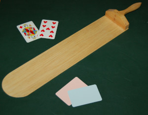 Baccarat Paddle and Cards