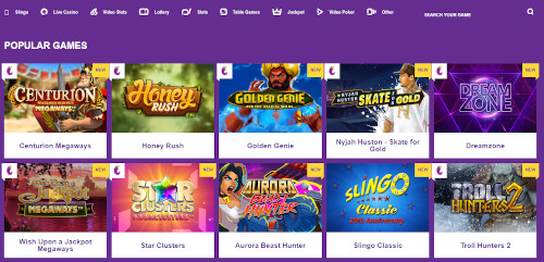 Yako Casino Game Selection overview