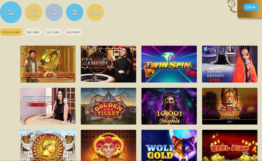 Casino Lab Game Selection