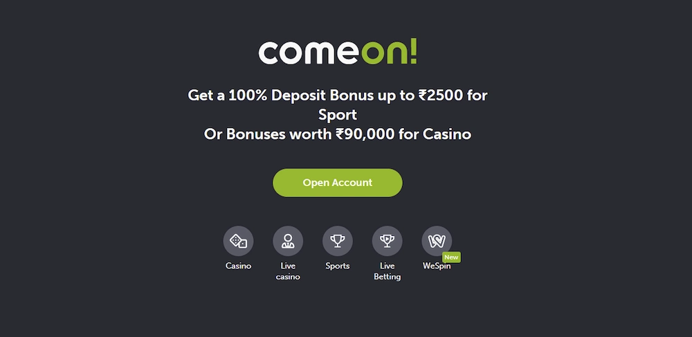 Comeon casino welcome bonus