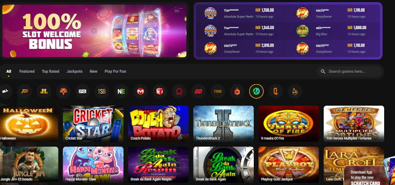 Jeetwin Casino India Game Selection