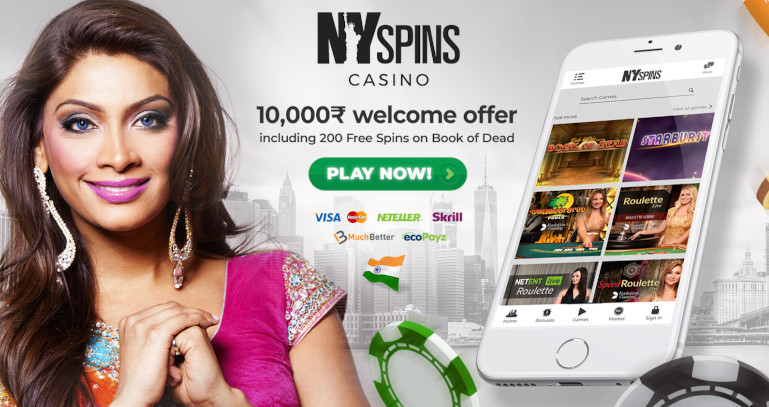 NY Spins Casino India Welcome Bonus