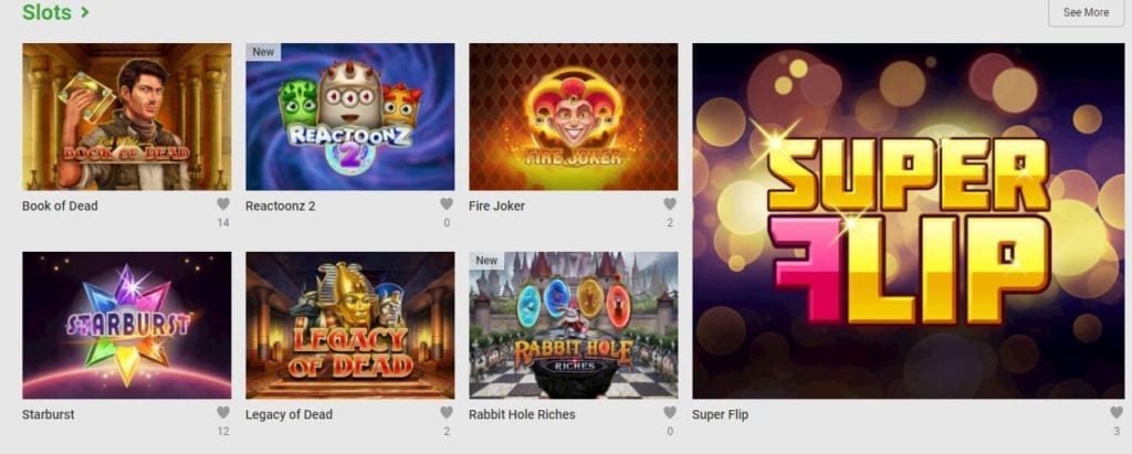 Unibet Casino Slots