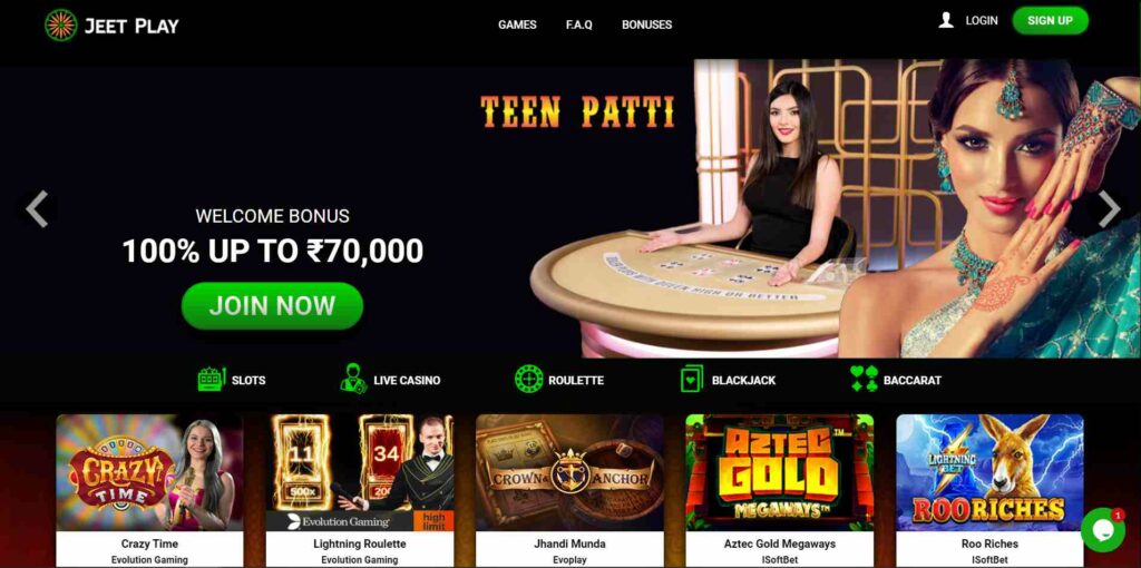 User Interface at Jeetplay